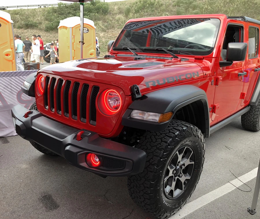 1215-333 - Jeep Wrangler JL/Gladiator JT LED Surface Mount Fog Light Halo Kit